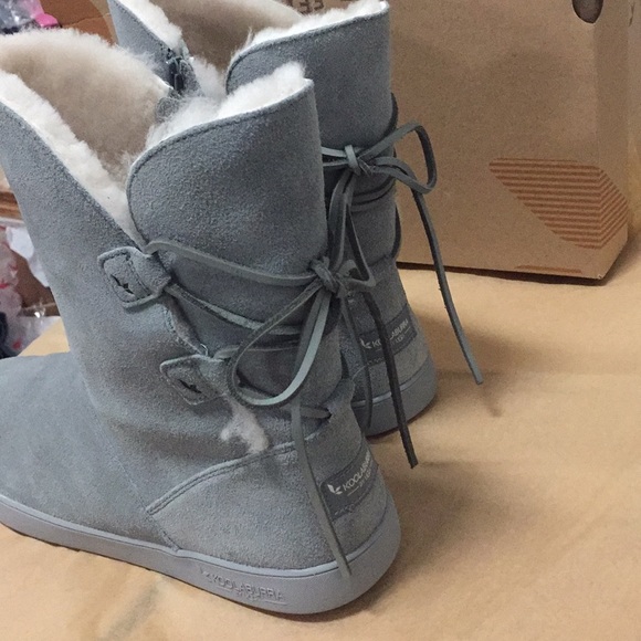 NWB UGG SHAZI SHORT WILD DOVE DAMAGE Koolaburra HI boot shoe water resistant - Picture 4 of 8